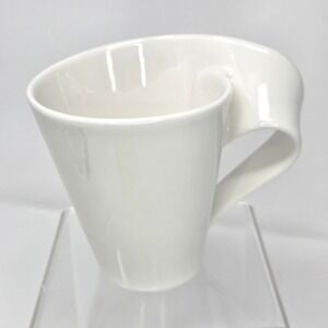 Villeroy‎ Boch Coffee Mug Cup #1748 White NEW WAVE SWIRL Made in Germany MCM